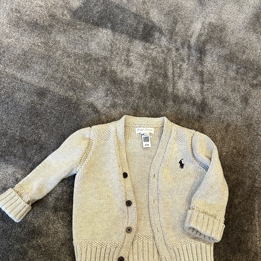 Ralph Lauren Baby Gray Cardigan